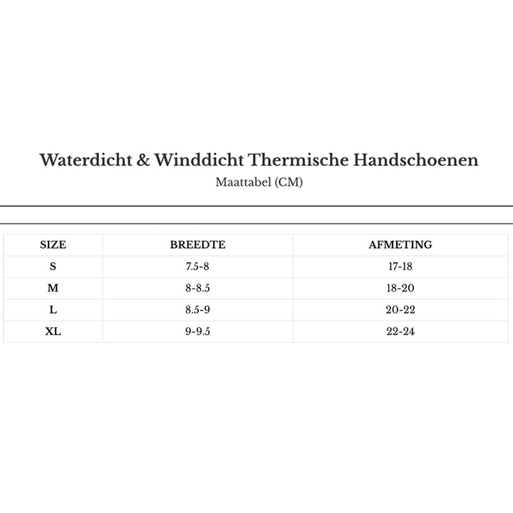Termohandsker vindtætte - varme og kompatible med gadgets