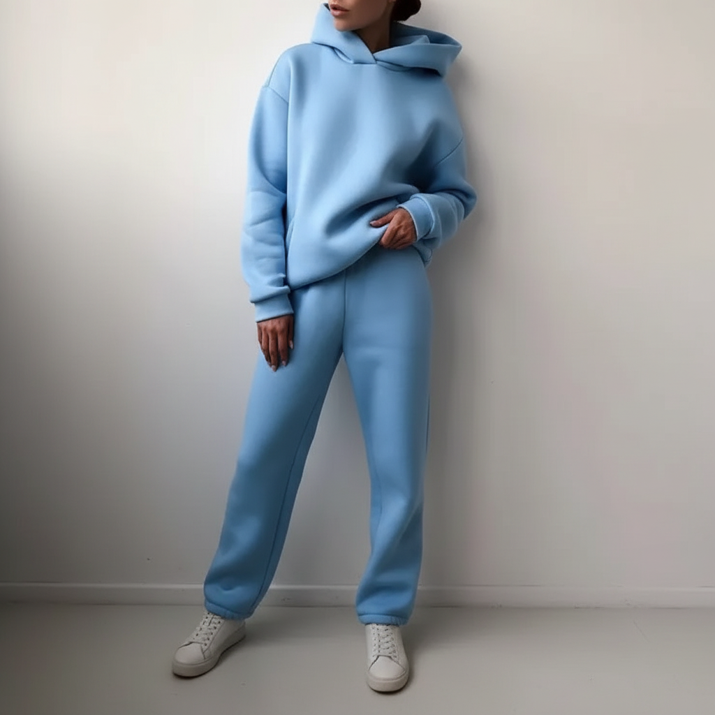 Blødt fleece-sæt med trøje - Marie