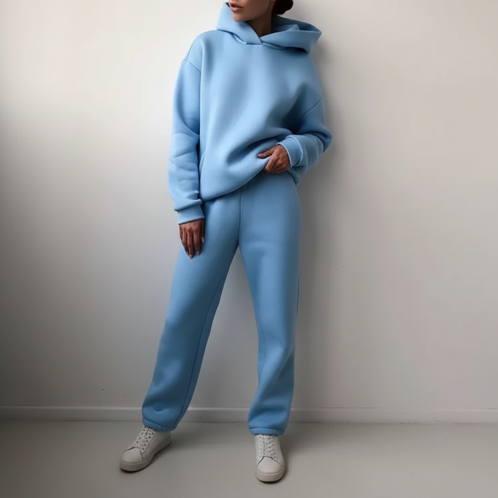 Blødt fleece-sæt med trøje - Marie