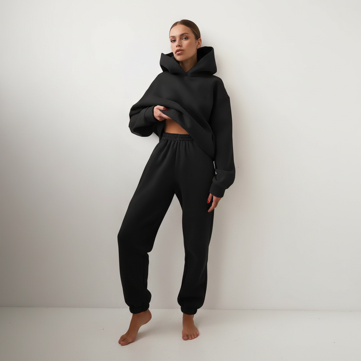 Blødt fleece-sæt med trøje - Marie