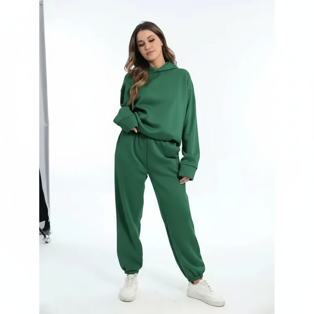 Blødt fleece-sæt med trøje - Marie
