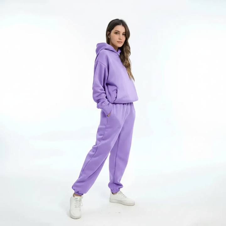 Blødt fleece-sæt med trøje - Marie