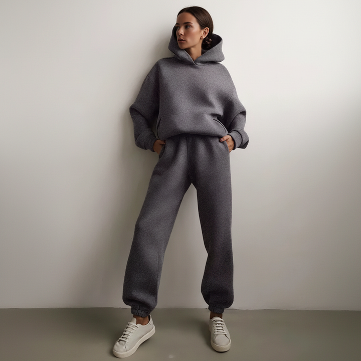 Blødt fleece-sæt med trøje - Marie
