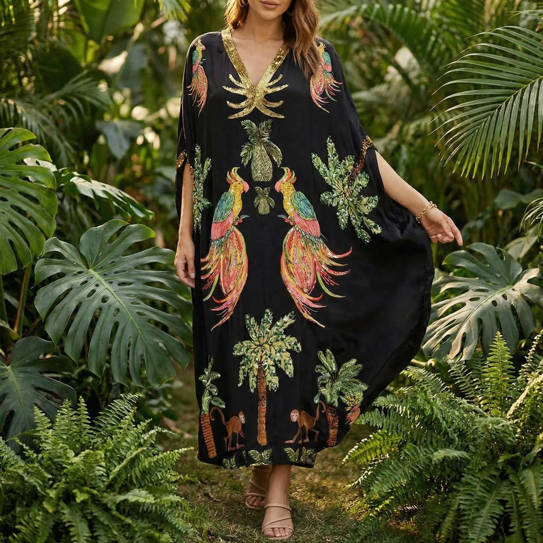 Vid ankellang kaftan - Luana