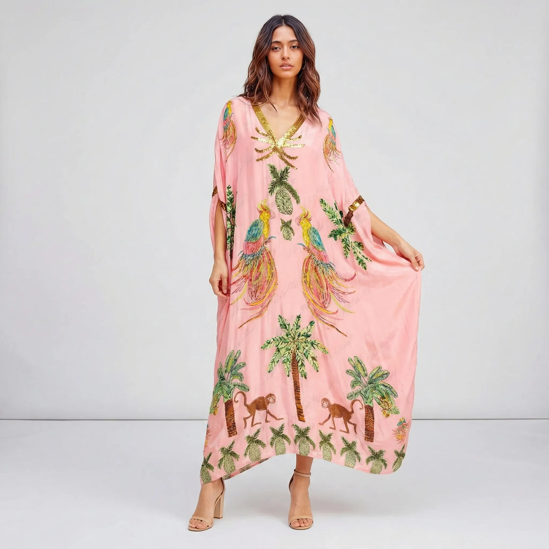 Vid ankellang kaftan - Luana