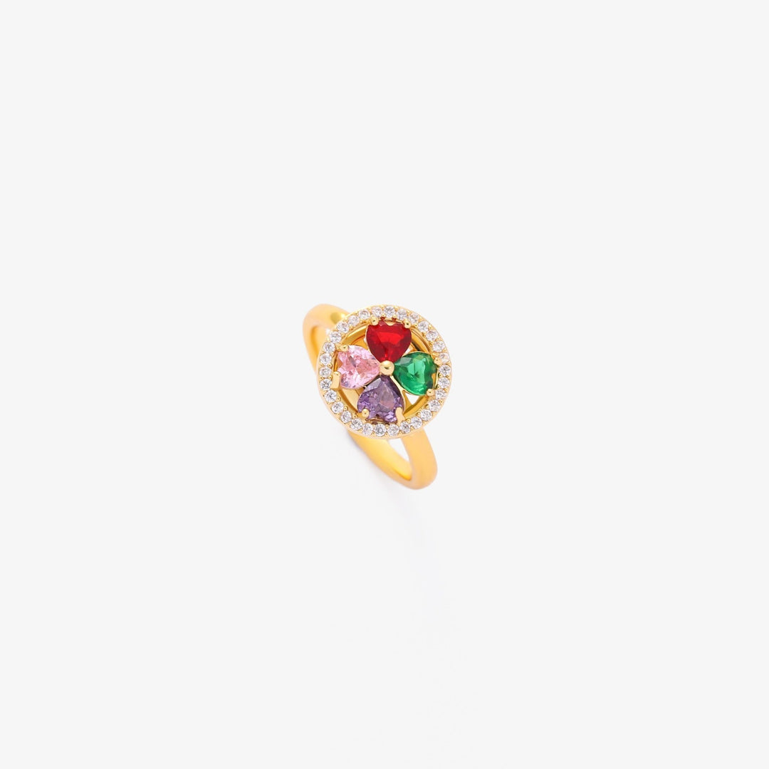 Blød guldring med hjertedesign