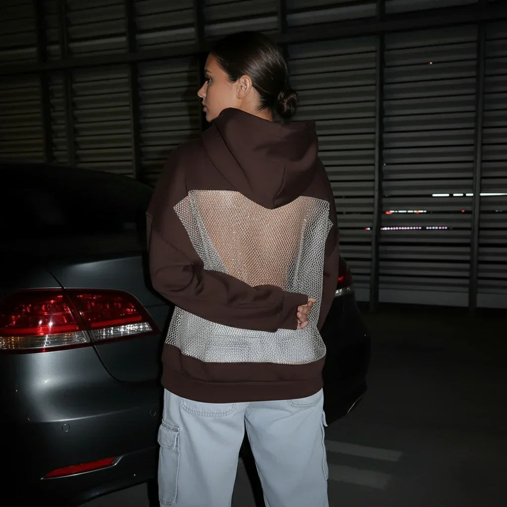 BackStageGlow | Når lyset tændes, dominerer denne hoodie ikke bare rummet, den skinner