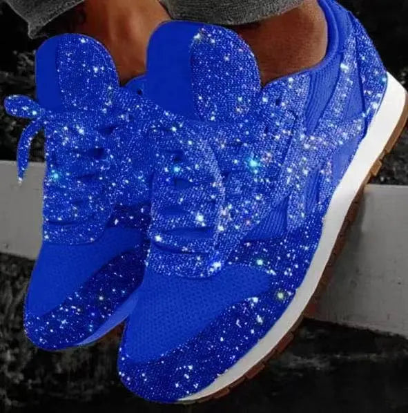 Glitter-sneakers til damer med sporty komfort - Leona