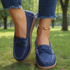 Ortopædiske slip-on-loafers i vid pasform med støtte til fodbuen og skridsikker sål