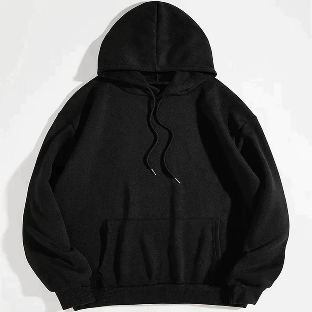 Dame-hoodie med kængurulomme og tommelfingerhuller