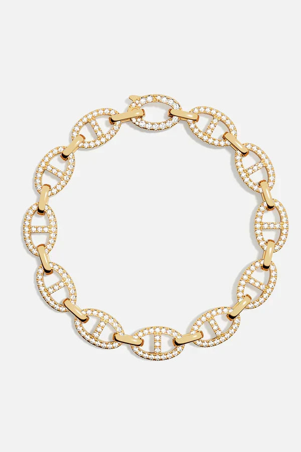 Blødt armbånd i hvidguld med delikate detaljer