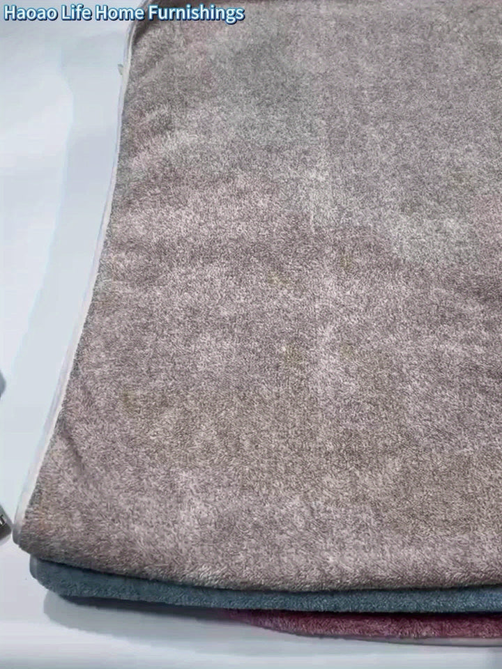 Håndklædesæt i koralfleece – absorberende og hurtigtørrende