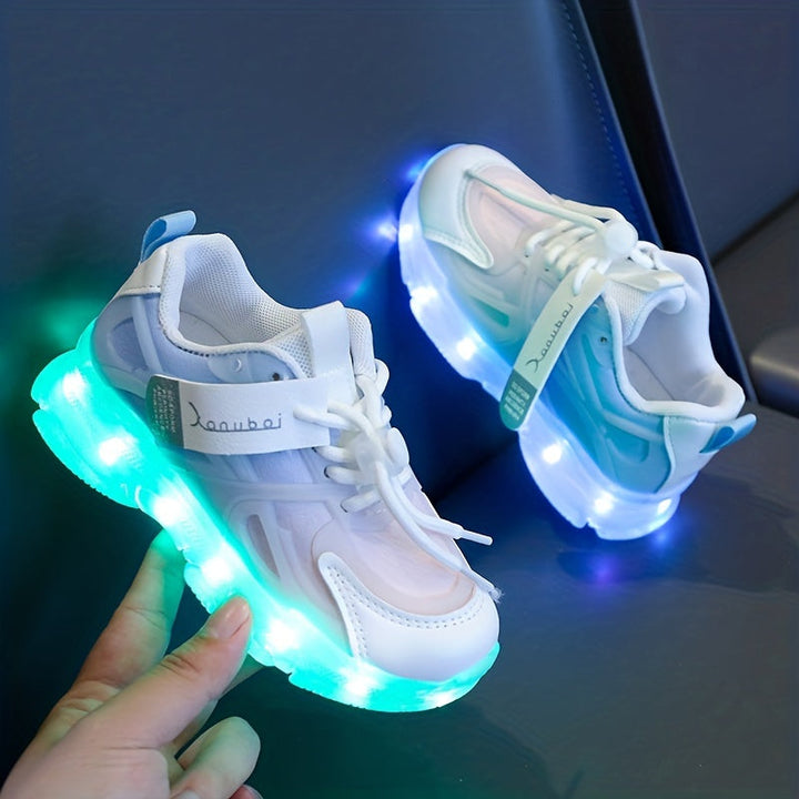 Lyssneakers til børn – farverige, LED-belysning til et legende look