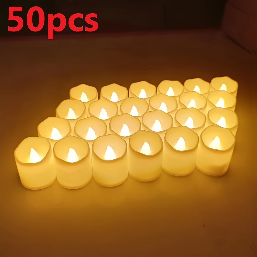 Batteridrevne LED-stearinlys uden flamme – 24-96 stk