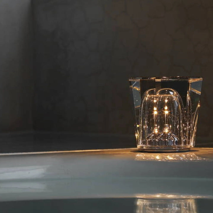 Genopladelig krystalbordlampe med diamantdesign – luksusudgave