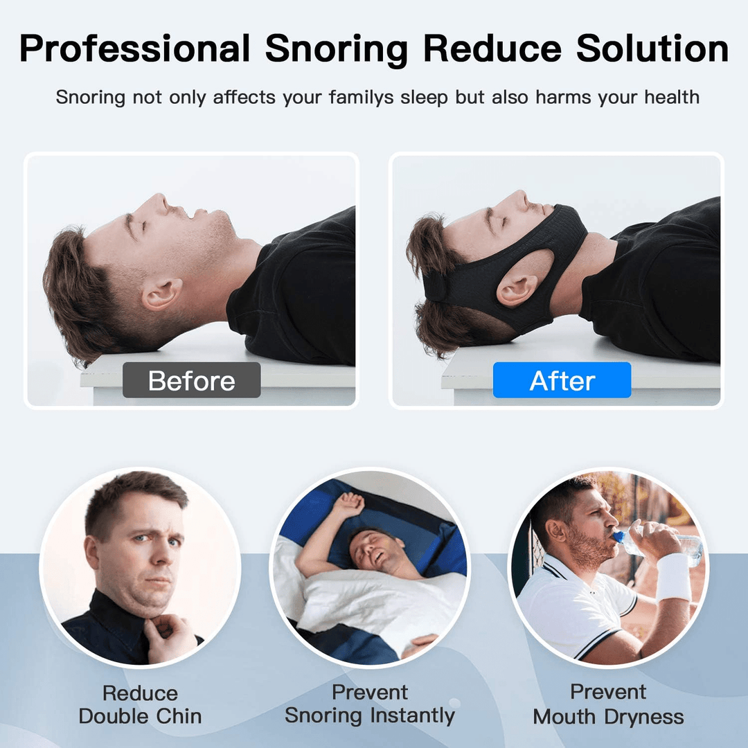 OrthoPlus - Anti-Snorkerem Kinriem - Effektiv Løsning mod Snorken