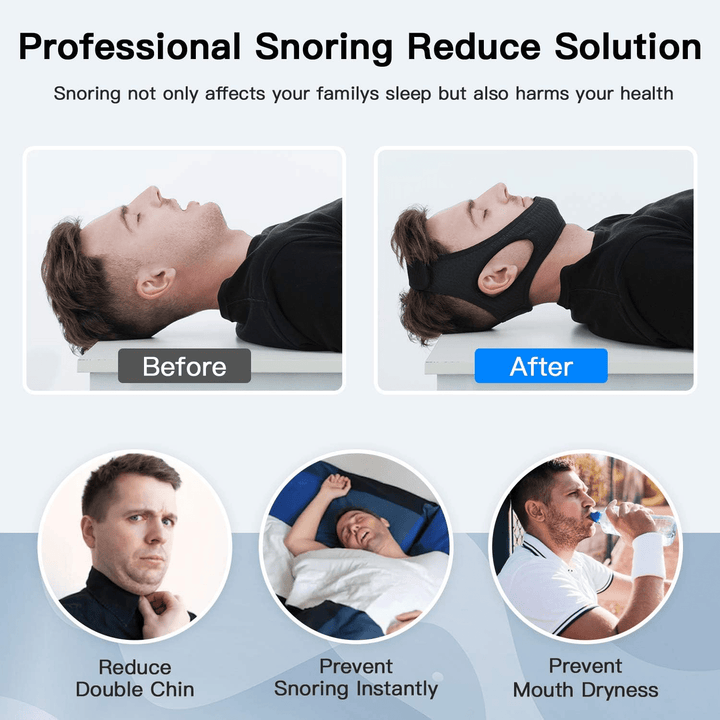 OrthoPlus - Anti-Snorkerem Kinriem - Effektiv Løsning mod Snorken