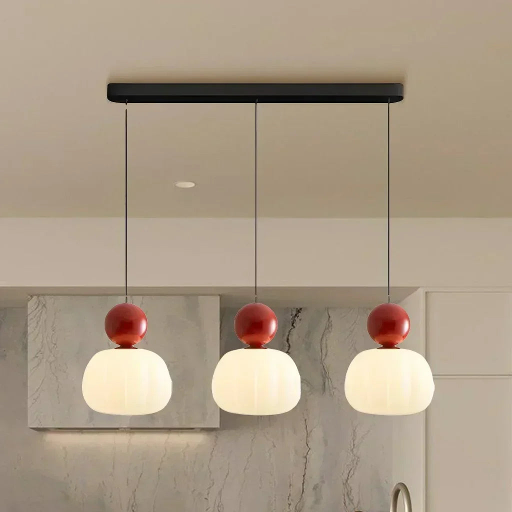 CrèmeLuma lysekrone - Art deco-design
