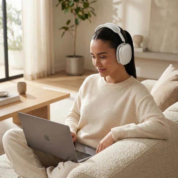 Over-ear høretelefoner med støjreduktion og Bluetooth (ANC)
