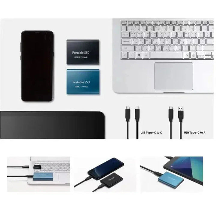 Bærbar højhastigheds-SSD-lager, USB-C, 1050 MB/s (64 GB)