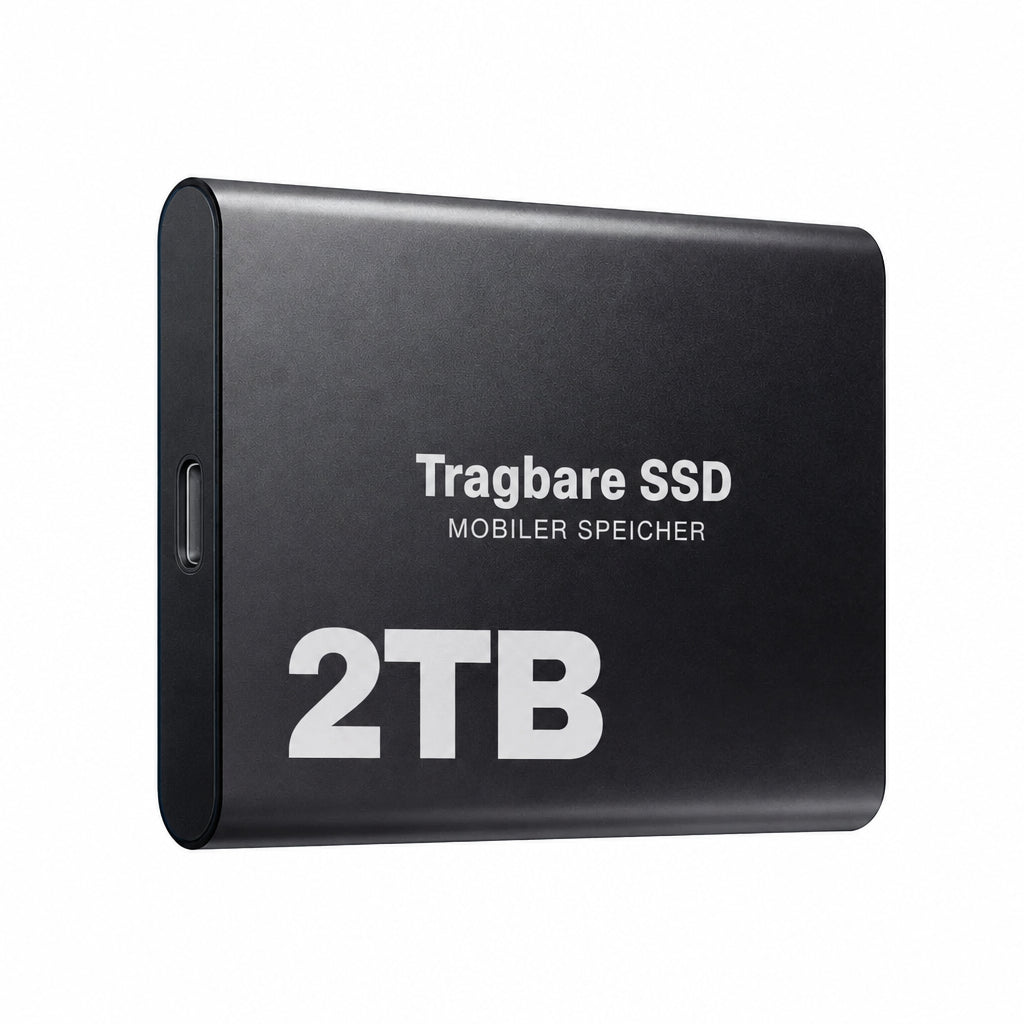 Bærbar højhastigheds-SSD, USB-C 1050 MB/s (2 TB)