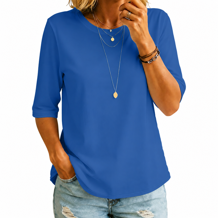Comfort Coverage-T-shirt med længere halvlange ærmer