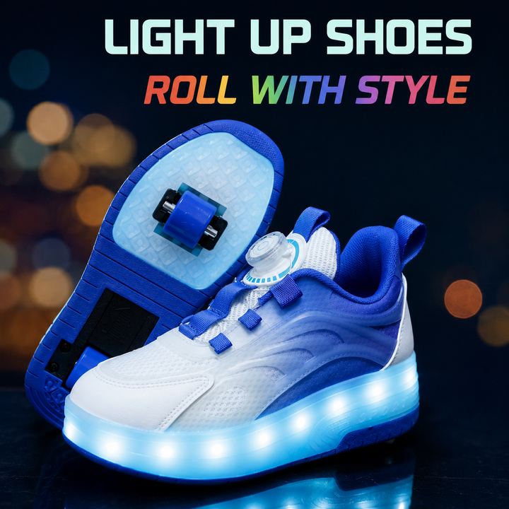 Lyssneakers til børn – farverige, LED-belysning til et legende look