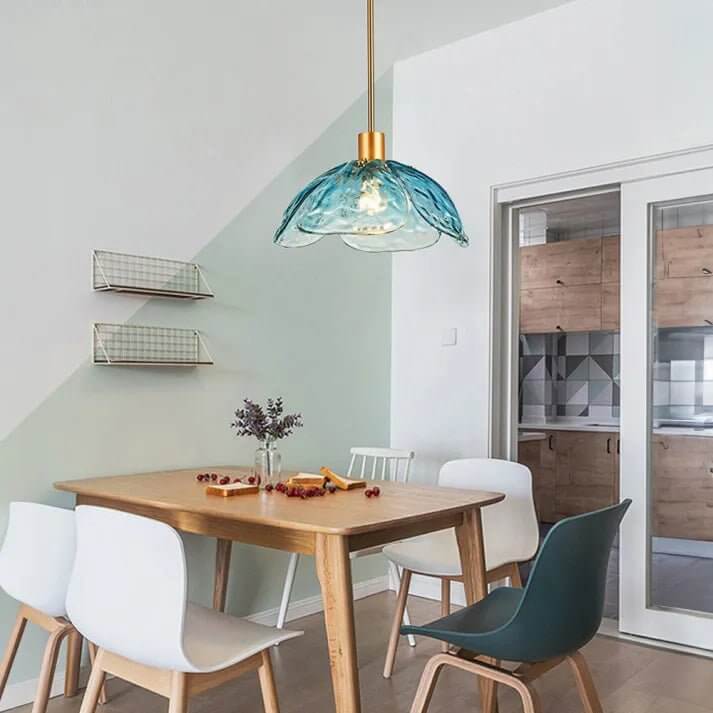 Hængelampe med blomsterblad - Elegant natlampe