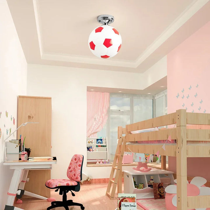 Fodboldtema loftlampe – GoalBright