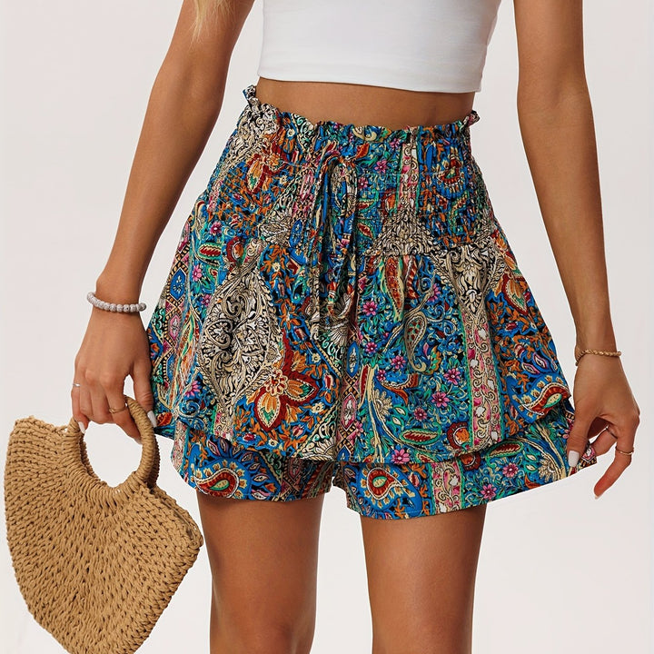 Sommershorts til kvinder med blomsterprint – Komfortable og feminine