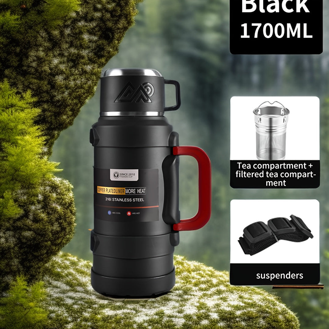 Robust isoleret termoflaske – Holdbar og komfortabel