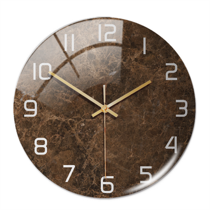 Elegant vægur med marmoreffekt – MarbleTime
