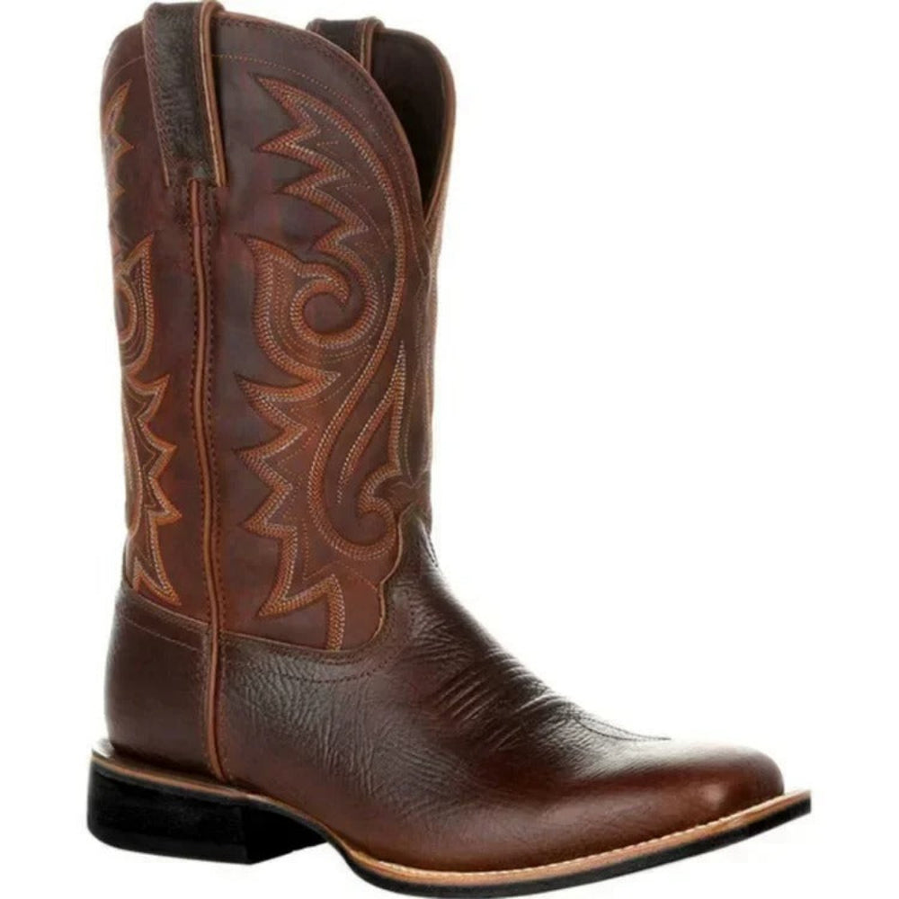 Cowboy Støvler til Mænd - Midt-Læg Design - Brun, Sort