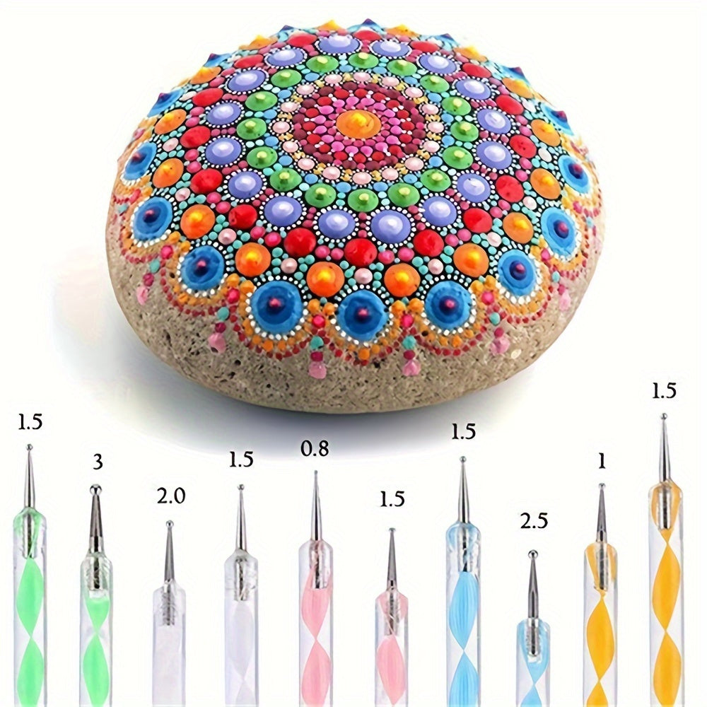 Mandala-værktøjssæt – Til kreativ maling og stenkunst