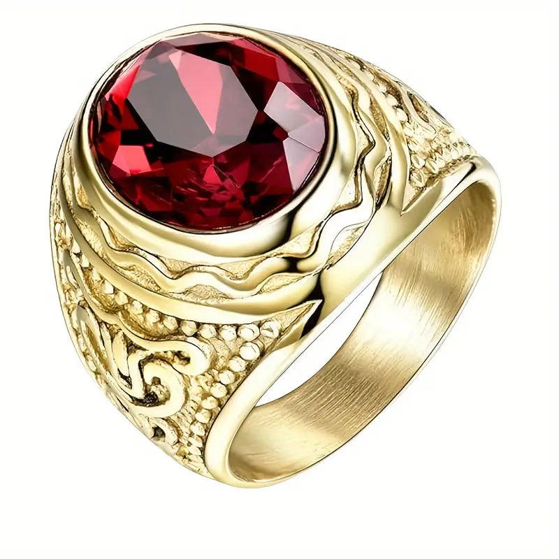 Elegant guldring med raffinerede detaljer