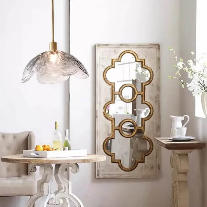 Hængelampe med blomsterblad - Elegant natlampe