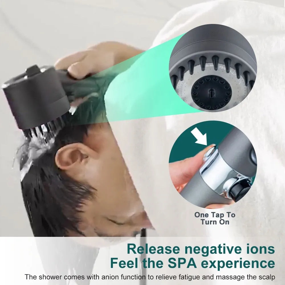 Bruserhoved – PowerSpray – øget vandtryk – spa-oplevelse