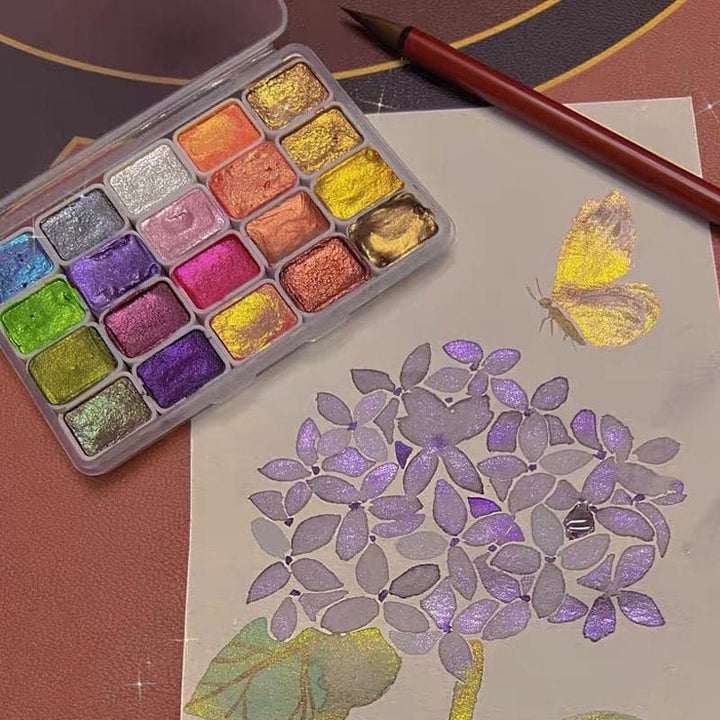 Akvarelfarvesæt i mange farver - ColorCrafter