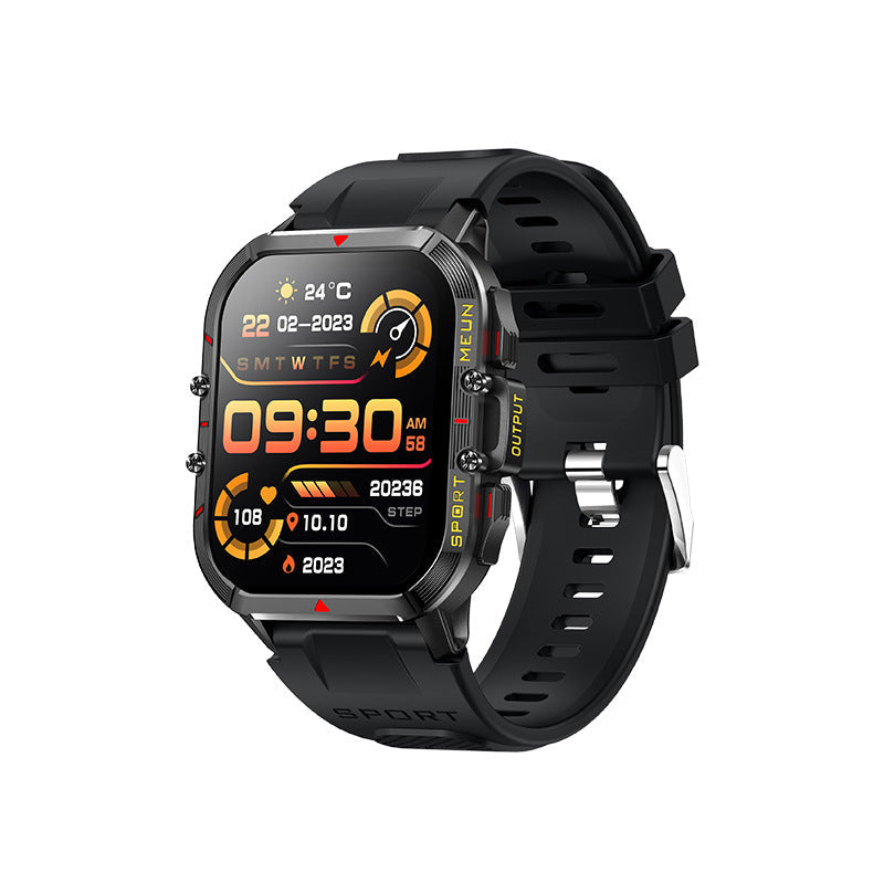 Vandtæt smartwatch med blodtryksmåler, iltmætning og søvnovervågning