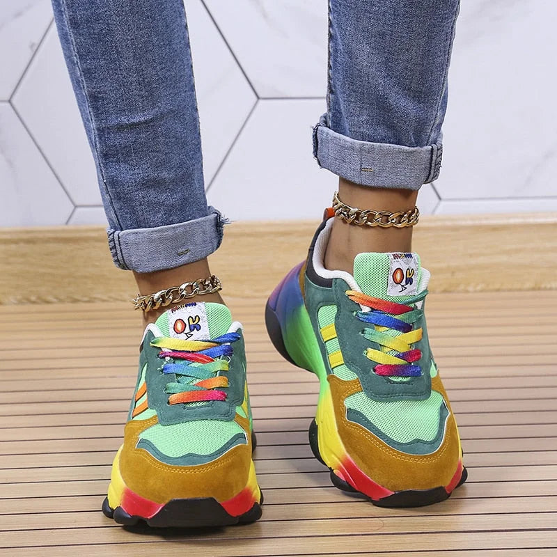 Farverige sneakers til kvinder – Solenya