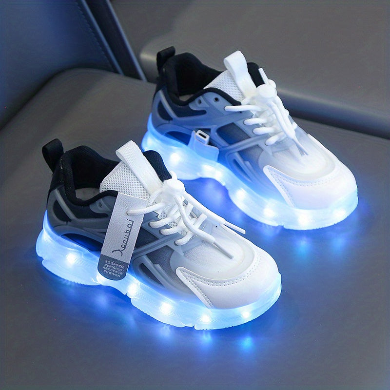 Lyssneakers til børn – farverige, LED-belysning til et legende look