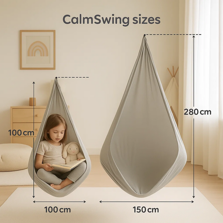 CalmSwing | Sanseterapi til autisme - hængekøje til indendørs og udendørs brug