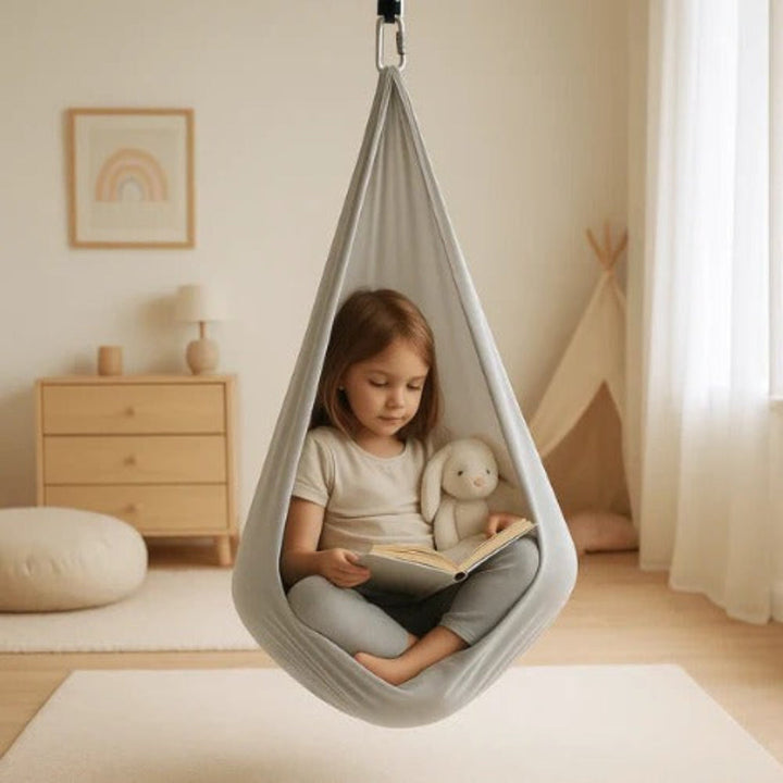 CalmSwing | Sanseterapi til autisme - hængekøje til indendørs og udendørs brug
