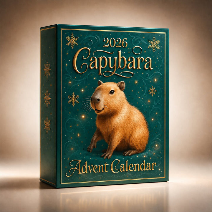 Capybara-julekalender 2026 med 24 overraskelser i form af kapybara-figurer