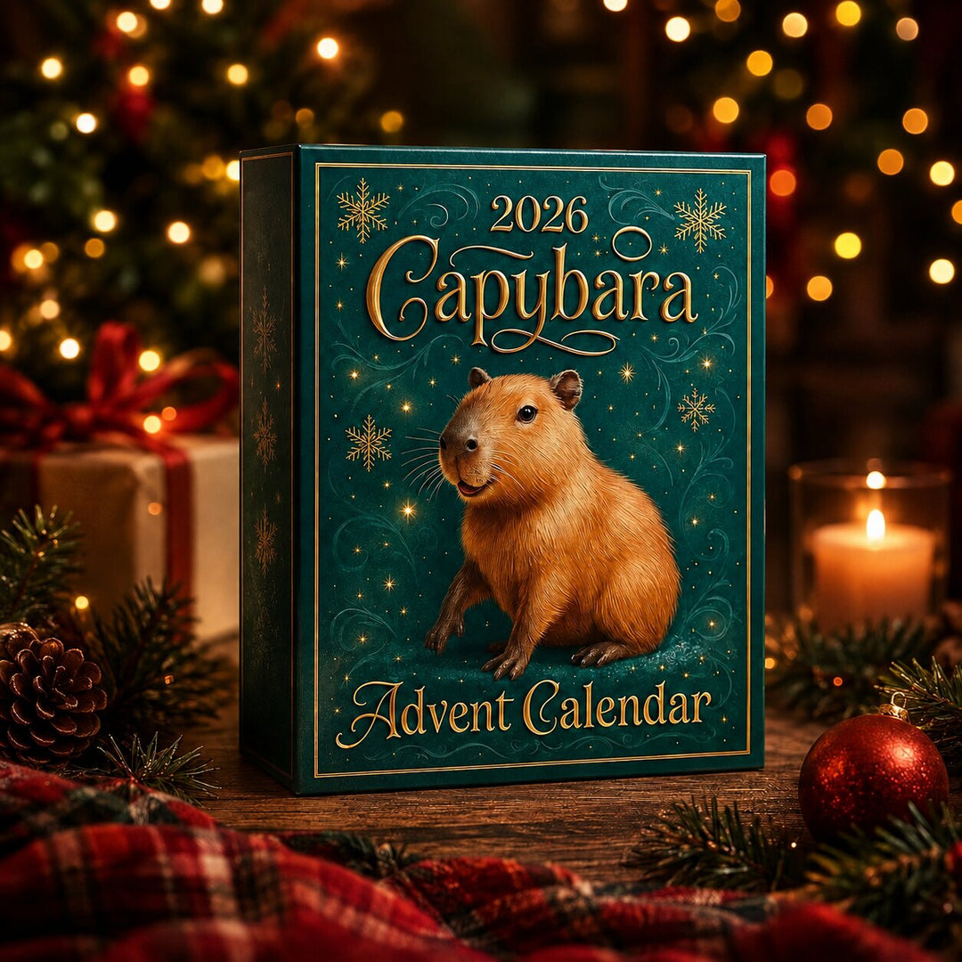 Capybara-julekalender 2026 med 24 overraskelser i form af kapybara-figurer