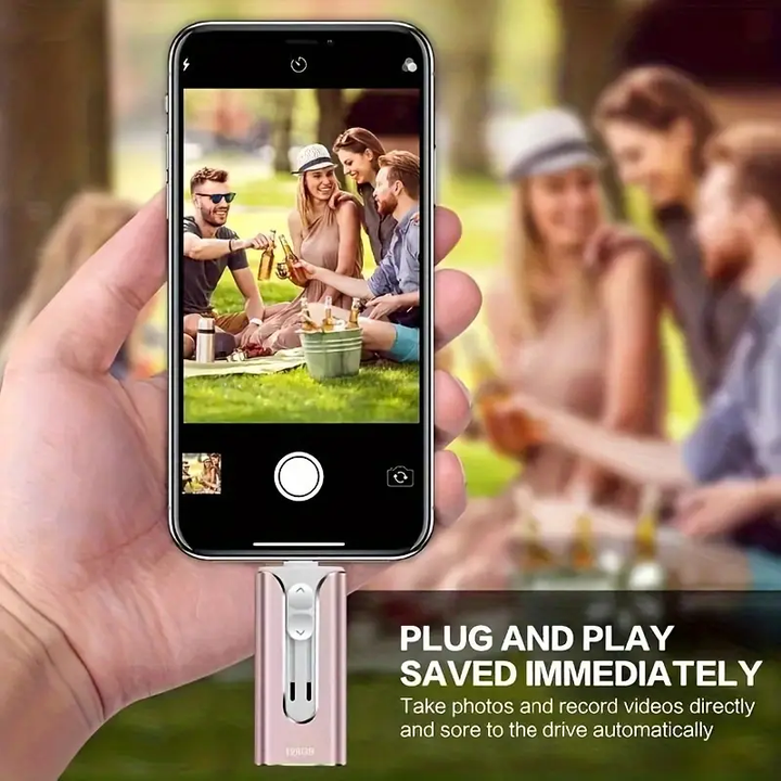 4-i-1 hukommelsesstik - ekstra lagerplads til din smartphone