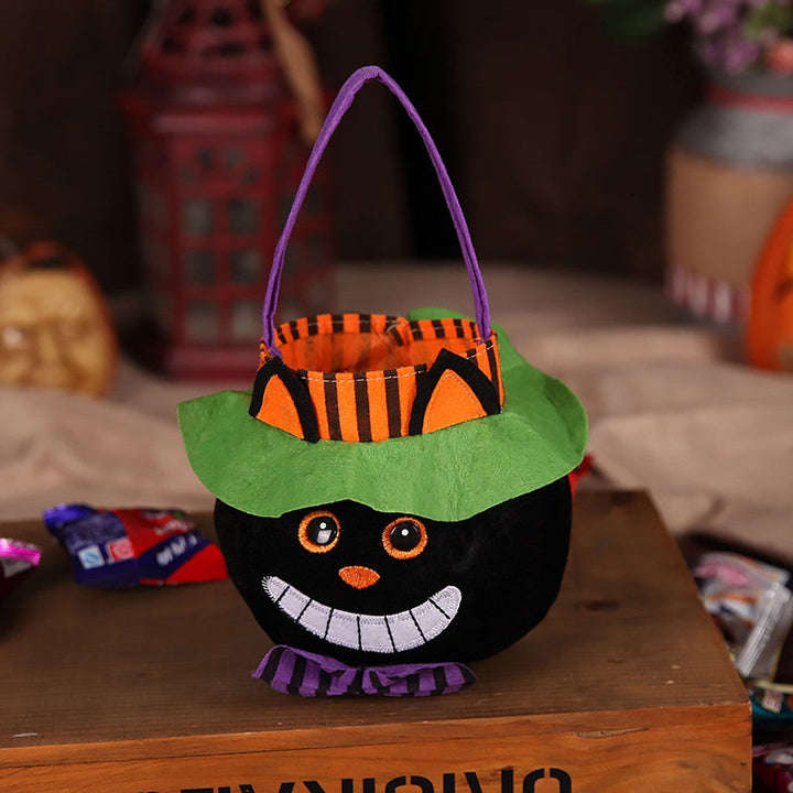 Sød Halloween slikpose Halloween græskarmønster bærbar håndtaske cosplay rekvisitter gavekurv børnegaver — billede 2