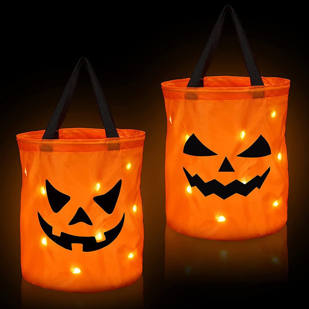 Halloween 3D håndtaske græskarpose børns gavepose spøgelsesdag rekvisitter håndtaske slikpose dekoration, Halloween 3D håndtaske græskarpose, børns gavepose spøgelsesdag rekvisitter — billede 3
