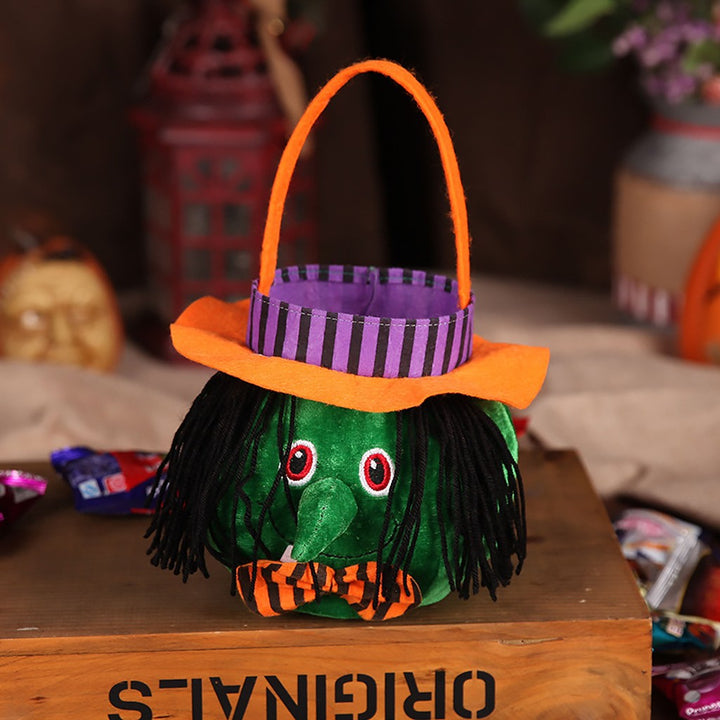 Sød Halloween slikpose Halloween græskarmønster bærbar håndtaske cosplay rekvisitter gavekurv børnegaver — billede 5