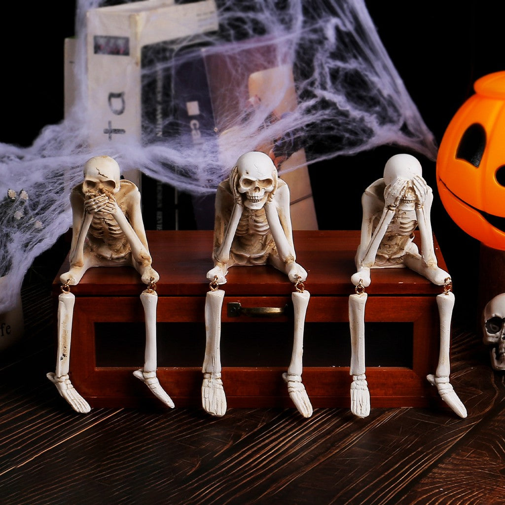 Halloween Kranie Harpiks Dekorationer Spøgelsesfestival Atmosfære Dekorationer — billede 3